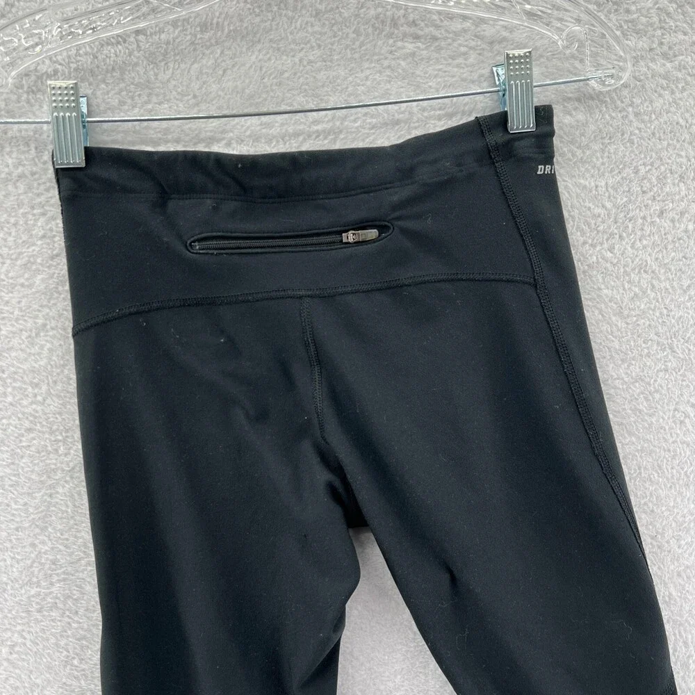 Nike‎ Capri Pants Womens XS Black 24x16 Athletic Pants Stretch Gym Running